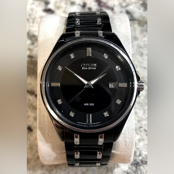 Citizen Corso Eco-Drive. 8 Diamond Dial, Date, 40mm, 100m. NEAR MINT. - Picture 1 of 7